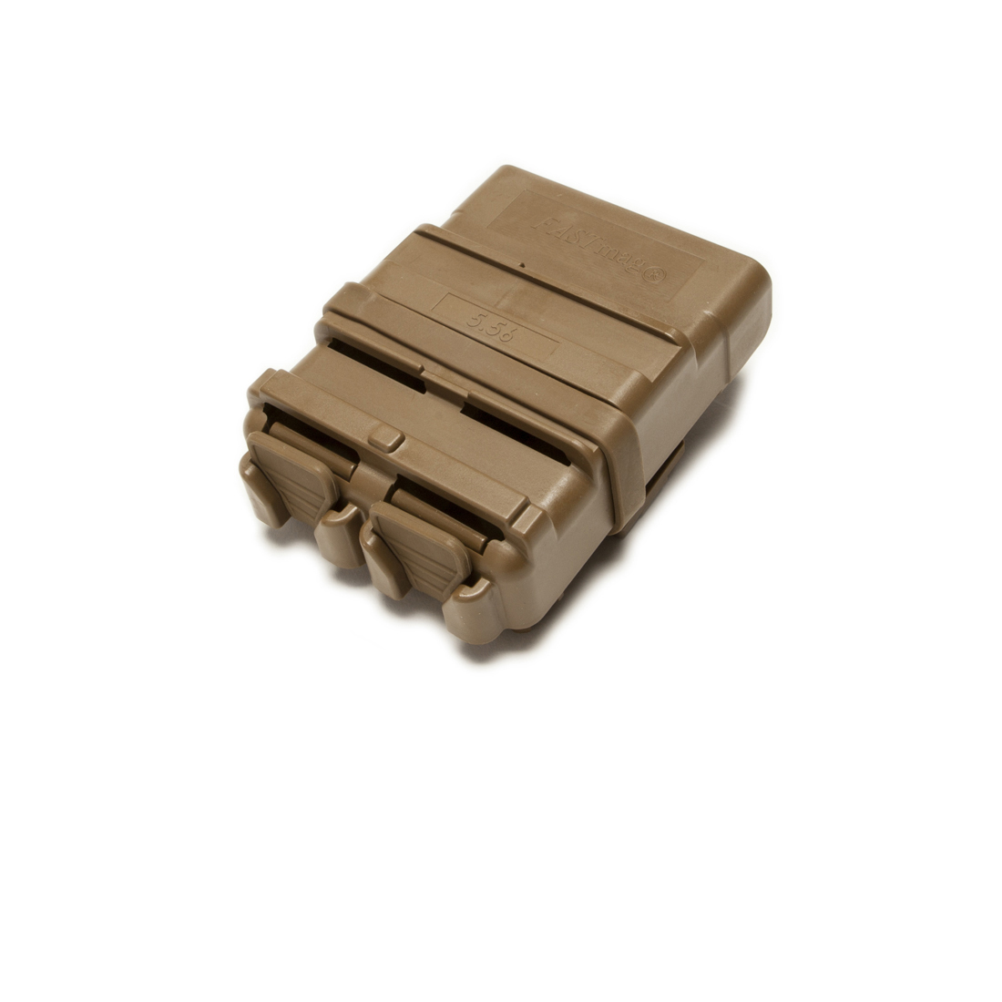  FASTmag  five five six belt version in Coyote Brown color in a perspective view over a white background.