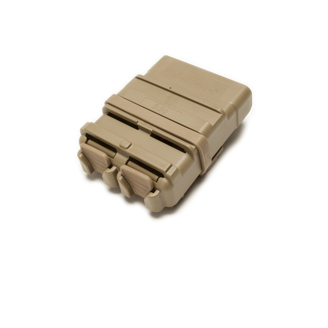  FASTmag  five five six belt version in Tan color in a perspective view over a white background.